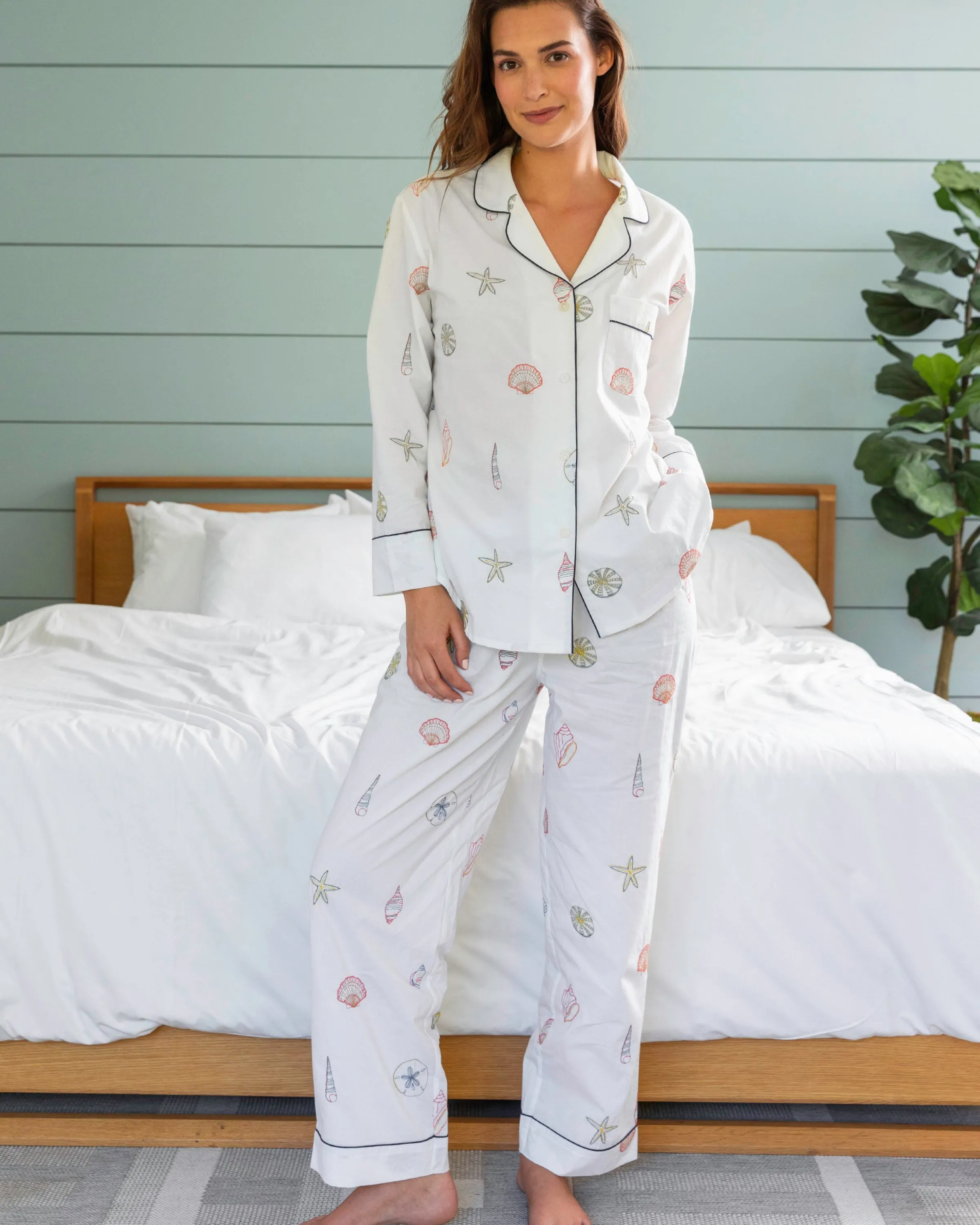 Women Printfresh Embroidered Shells