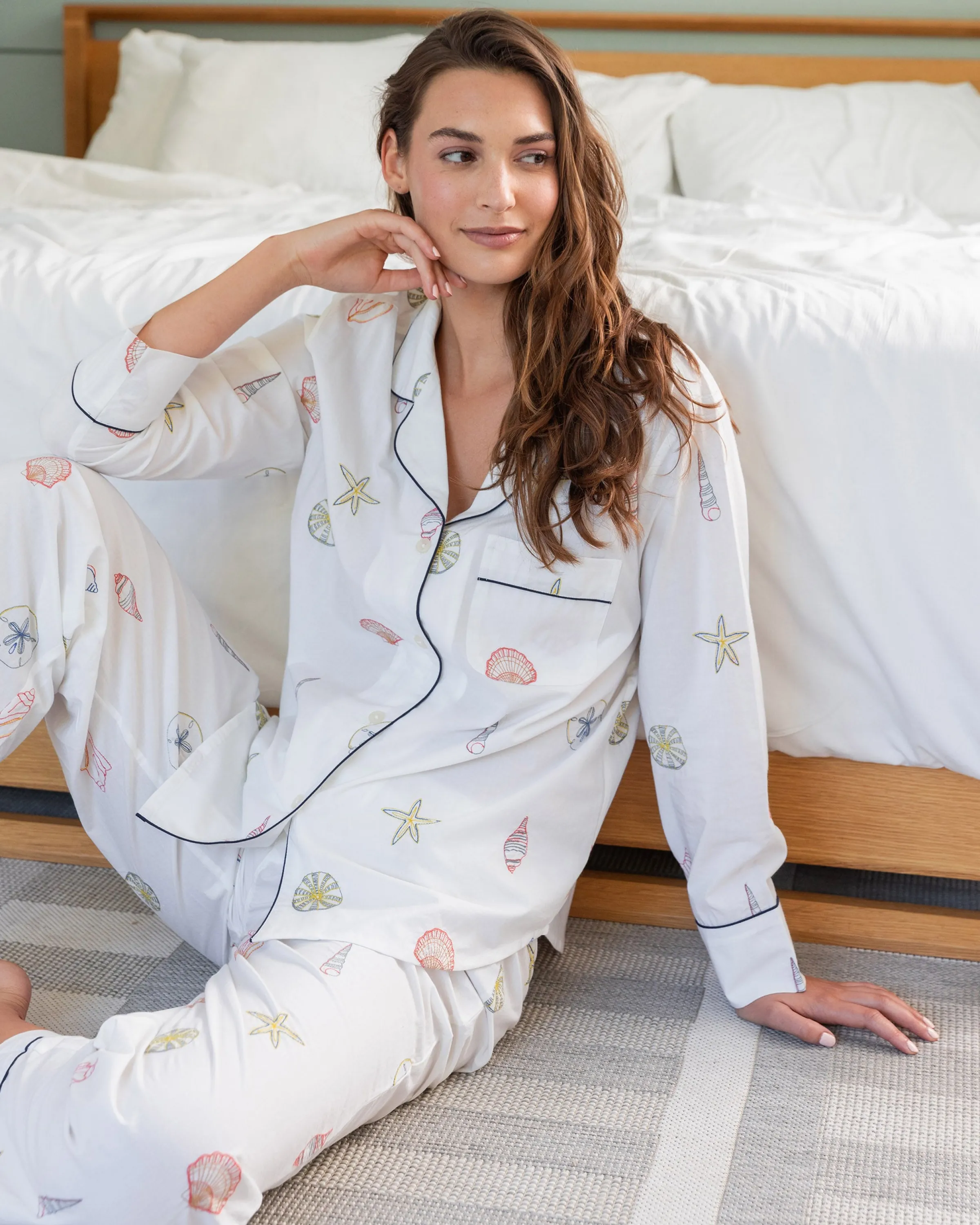 Women Printfresh Embroidered Shells